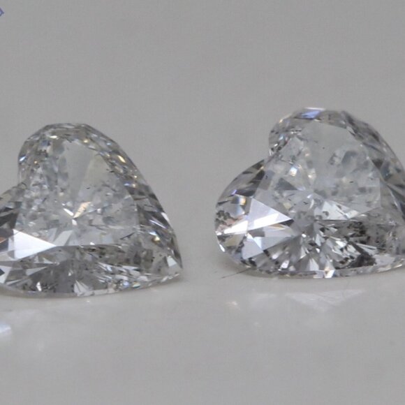 Heart Diamond Studs 14K White (0.83 Ct G Si2 Si3) C50100179 - Picture 4 of 4